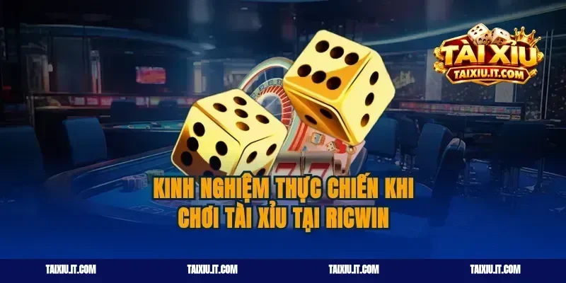 Kinh nghiệm thực chiến khi chơi Tài Xỉu tại Ricwin